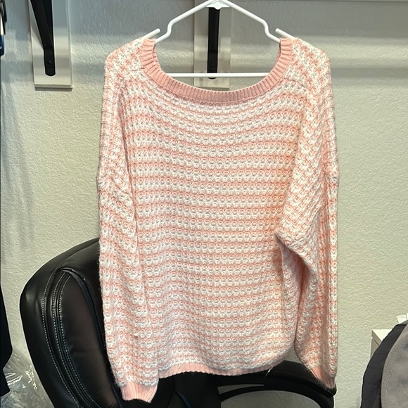 Goodnight Macaroon Sweaters - Pink and White Women's Sweater